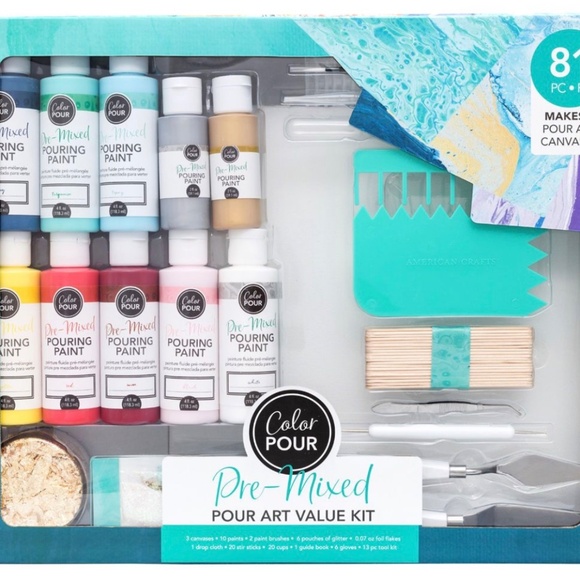 Pre-Mixed Pour Art Value Kit - Multicolor - Picture 10 of 10